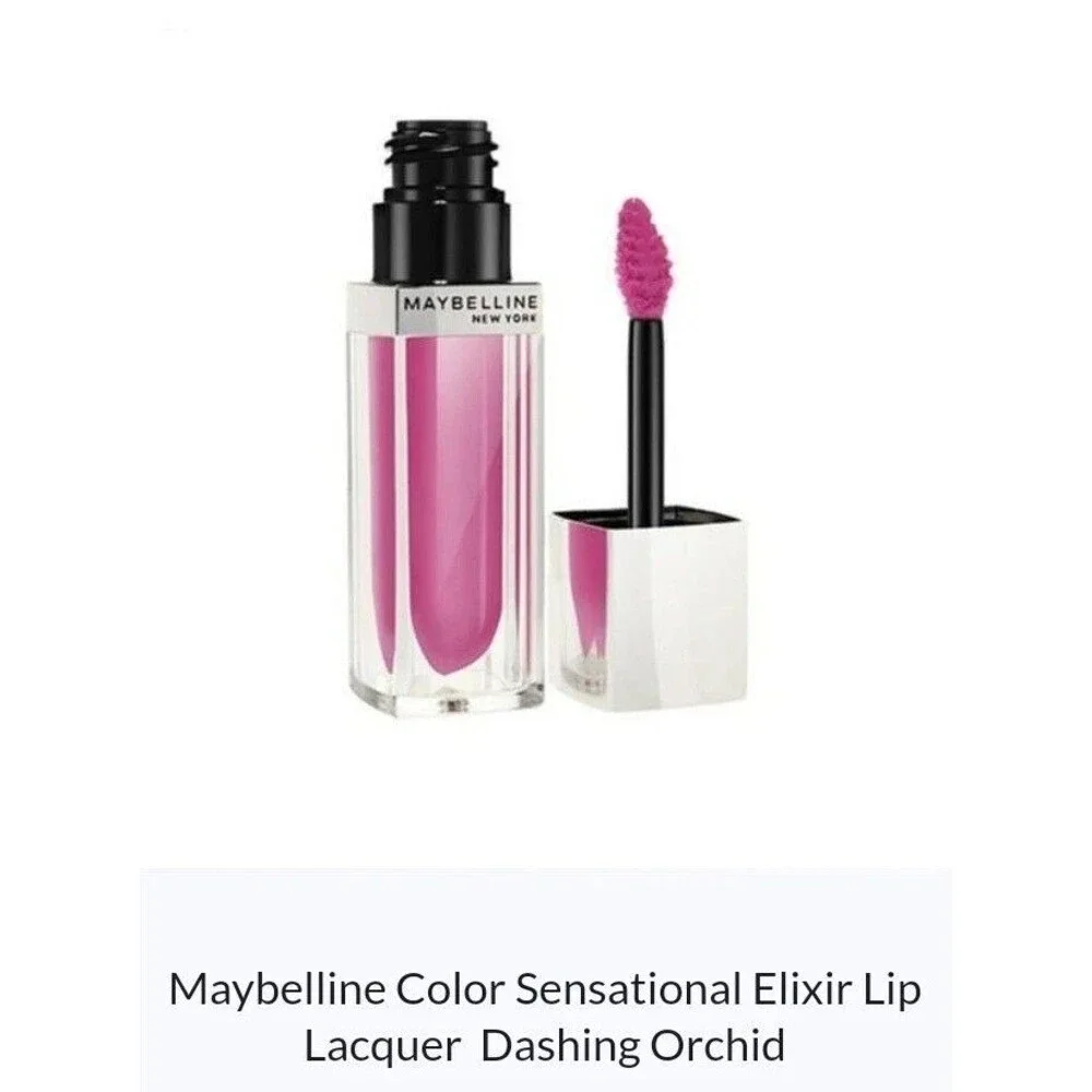 (2) Maybelline LOT OF 2 Color Elixir Lipcolor Lipgloss in Dashing Orchid NEW - Picture 2 of 5